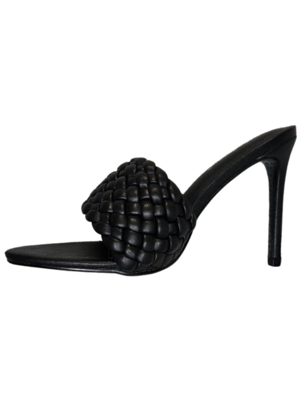 NWOB Cape Robbin Black Woven Slide Sandals Women’s Open Toe Braided Mules size 8 - Picture 2 of 9